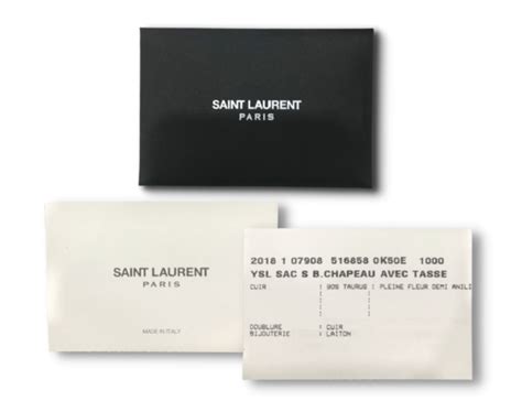 certificat d'authenticité sac yves saint laurent|AUTHENTICATION Yves Saint Laurent .